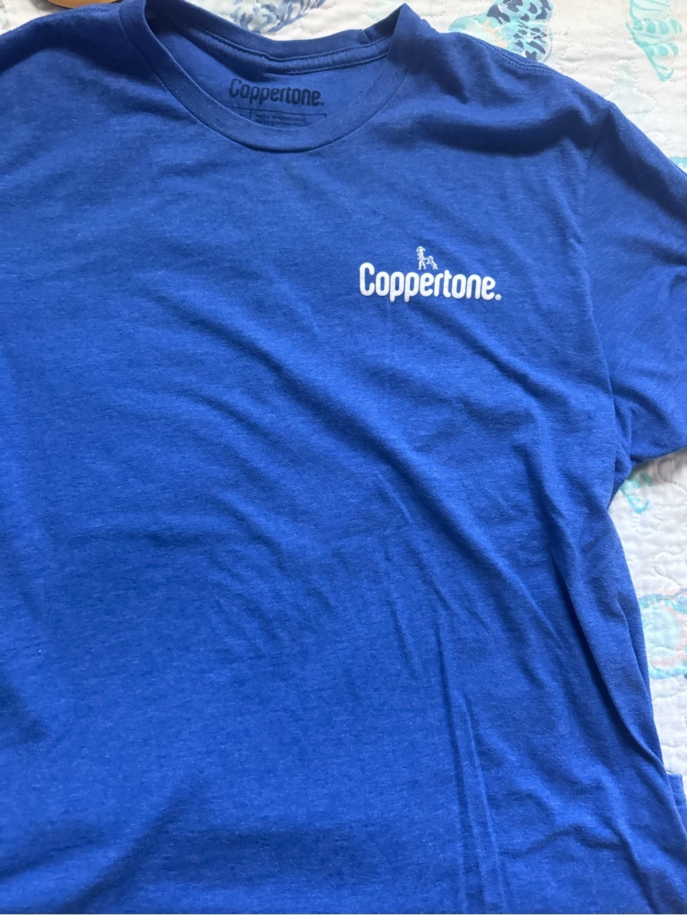Coppertone Blue Logo Beach Tee
